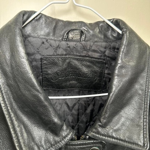 St. John's Bay Black Leather Jacket – Size XL - Picture 2 of 3